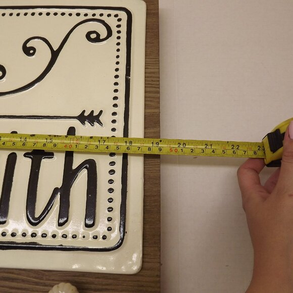 Faith & Hope Premium Canvas Wood and Metal - Ready to Hang - Picture 6 of 7